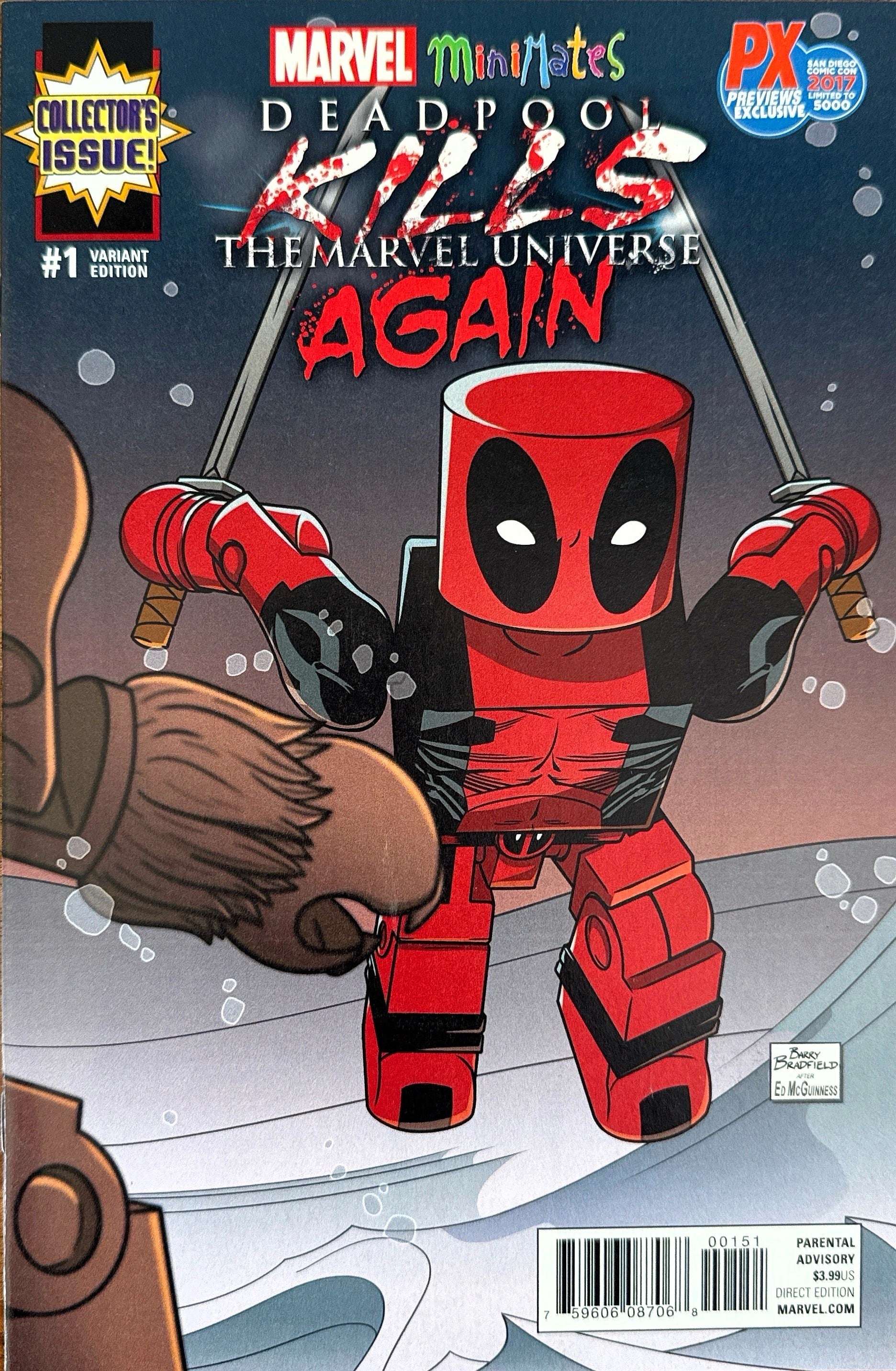 Deadpool Kills The Marvel Universe Again # 1 Mini Mates Barry Bradfield Cover