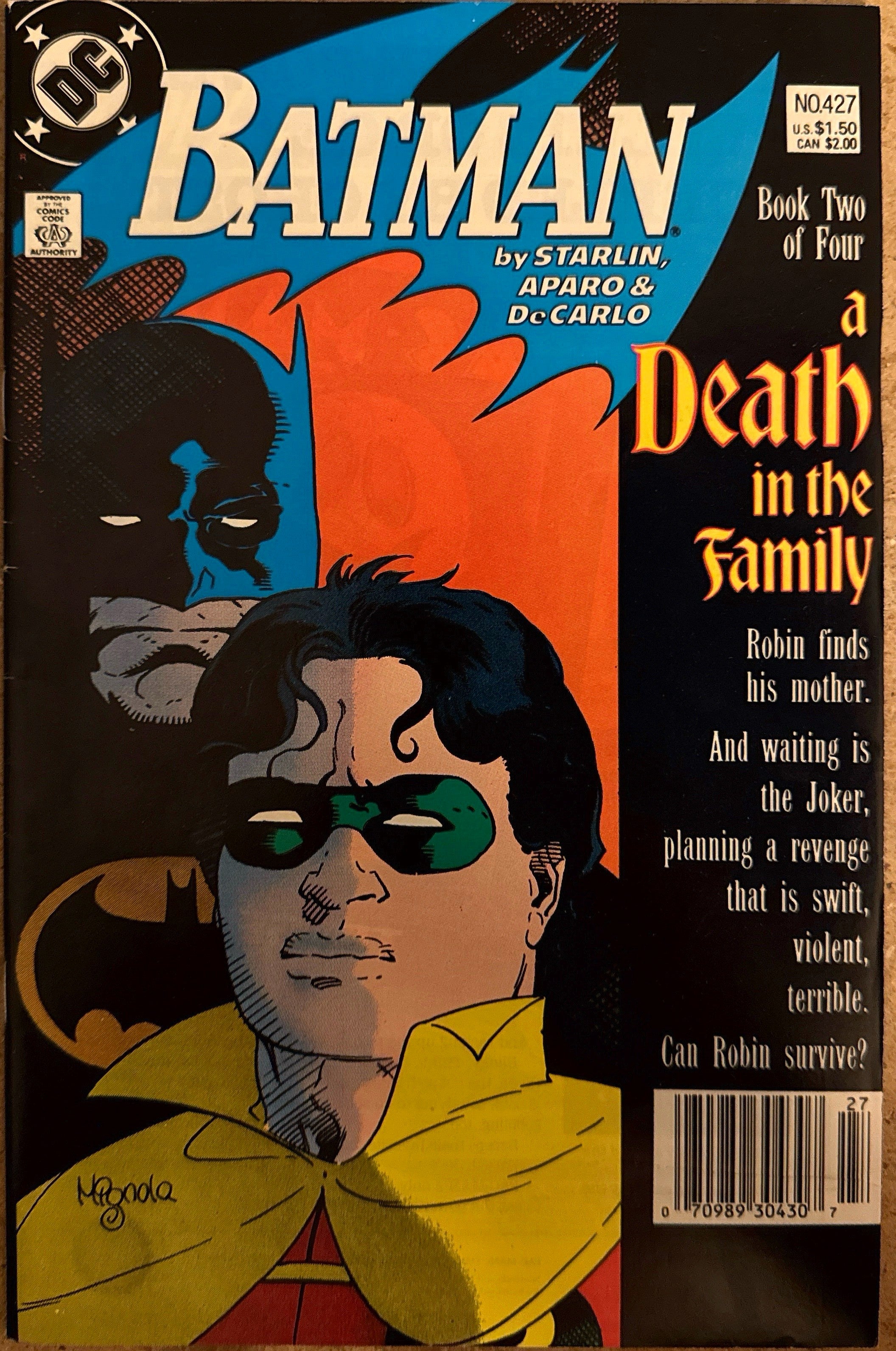 Batman #427 (1988) A Death In The Family book 2