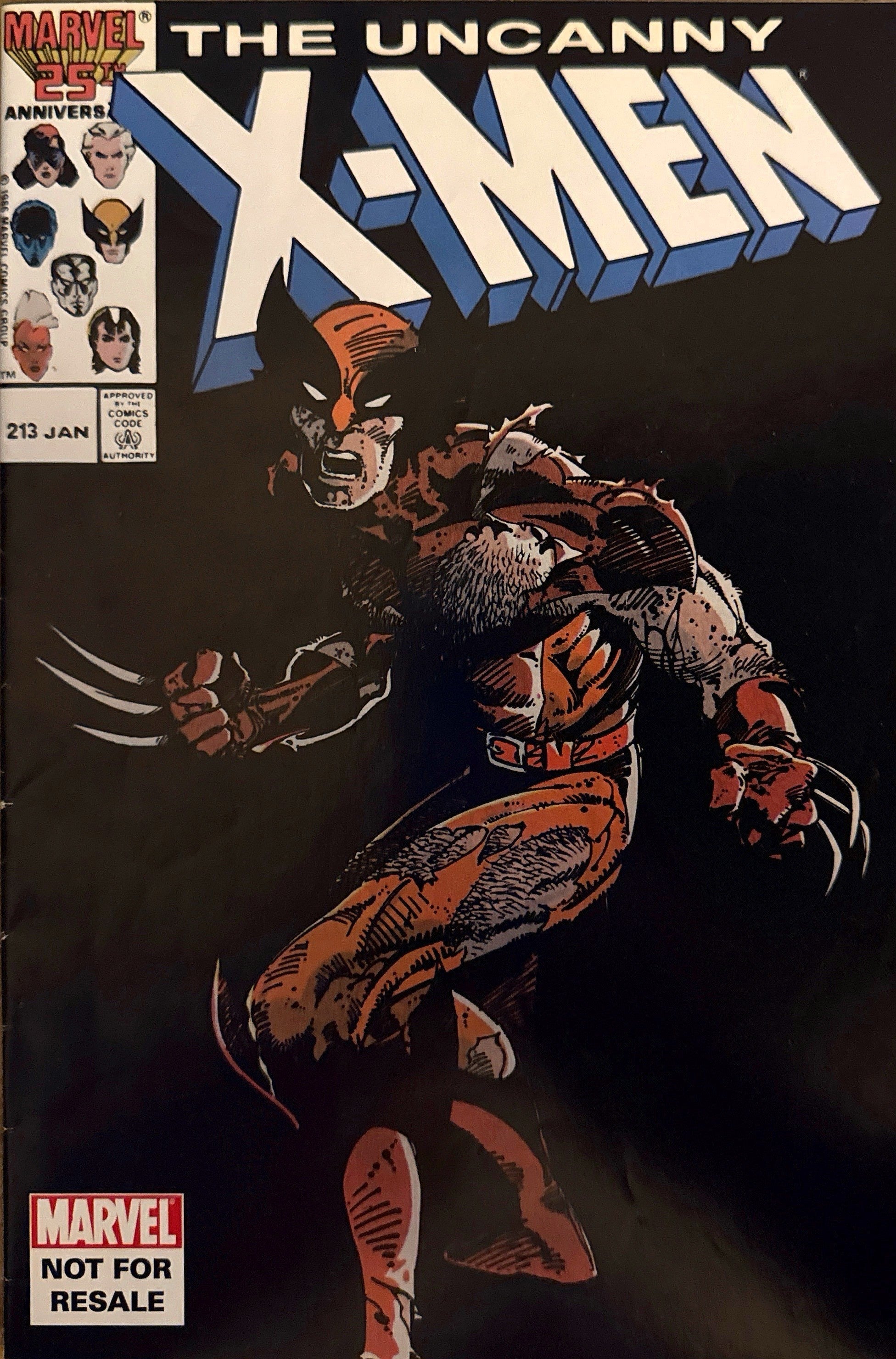 The Uncanny X‑Men #213 — NOT FOR RESALE Promo Edition (1987)