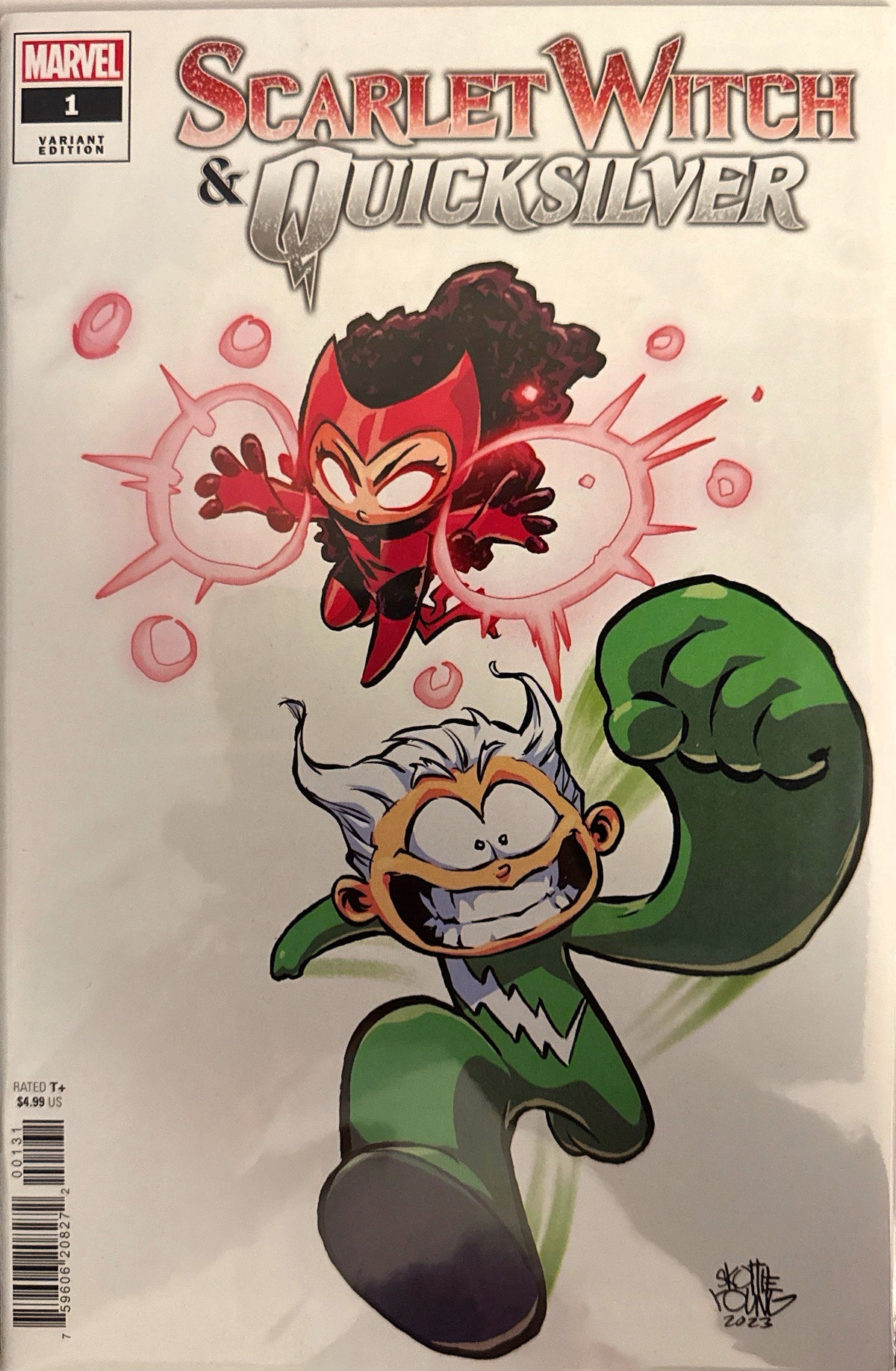 Scarlet Witch & Quicksilver #1 – Skottie Young Variant (Marvel Comics, 2023)